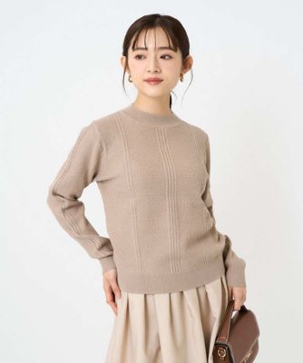 ＜MK MICHEL KLEIN（Women/小さいサイズ）＞【小さいサイズ】ミニケーブル編みニット／洗える