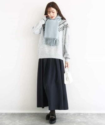 小さいサイズ】ノルディック柄ニット／洗える | MK MICHEL KLEIN