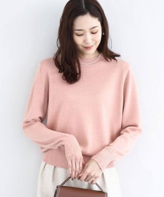 ＜MK MICHEL KLEIN（Women/小さいサイズ）＞キラキラ　ラメニットプルオーバー／洗える