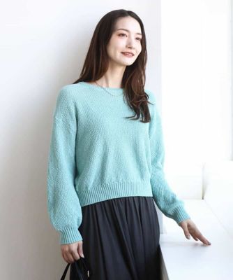 ＜MK MICHEL KLEIN（Women/小さいサイズ）＞【小さいサイズ】鹿の子編みニット／洗える