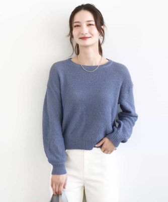 小さいサイズ】鹿の子編みニット／洗える | MK MICHEL KLEIN（Women
