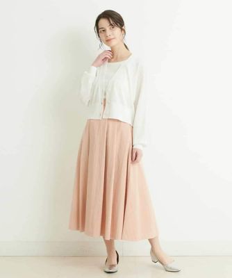 【小さいサイズ／洗濯機で洗える】細リブニットタンクトップ