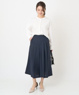 【小さいサイズ】ニットベスト×シャツブラウス ツインセット/洗える Maison de CINQ｜【小さいサイズ】ニットベスト*シャツブラウス