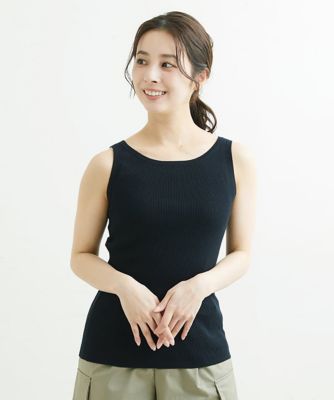 MICHEL KLEIN ミッシェルクラン タンク トップ ブラック T シック