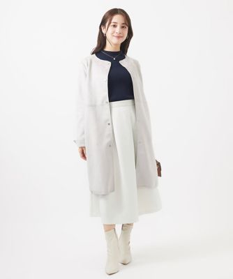 小さいサイズ】千鳥ジャガードタックフレアスカート／洗える | MK