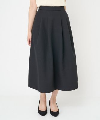 ＜MK MICHEL KLEIN（Women/小さいサイズ）＞【小さいサイズ】千鳥ジャガードタックフレアスカート／洗える