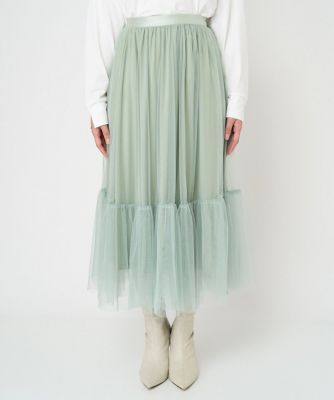 小さいサイズ】ティアードチュールスカート／洗える | MK MICHEL KLEIN