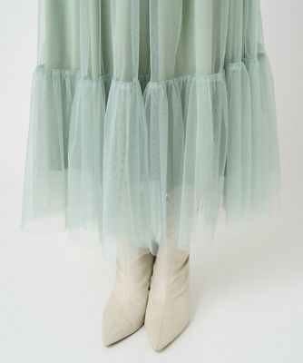 MK ミッシェルクラン（MK MICHEL  ）/【小さいサイズ】ティアードチュールスカート/洗える 小さいサイズ】ティアードチュールスカート／洗える | MK MICHEL KLEIN