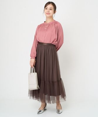 小さいサイズ】ティアードチュールスカート／洗える | MK MICHEL KLEIN