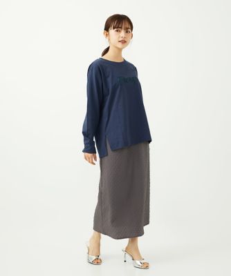 MK ミッシェルクラン（MK MICHEL  ）/【小さいサイズ】エンボス加工ナロースカート/洗える 小さいサイズ】エンボス加工ナロースカート／洗える | MK MICHEL KLEIN