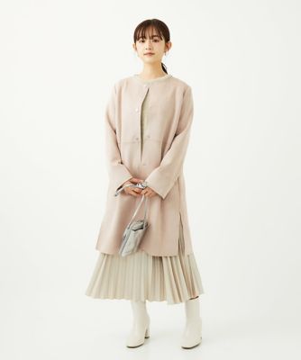 小さいサイズ】レザー調ランダムプリーツスカート／洗える | MK MICHEL