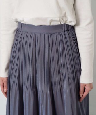 小さいサイズ】ブライトシアープリーツスカート／洗える | MK MICHEL