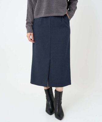 小さいサイズ】ガンクラブチェック柄ナロースカート／洗える | MK