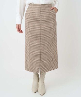 MK ミッシェルクラン（MK MICHEL  ）/【小さいサイズ】ガンクラブチェック柄ナロースカート/洗える 小さいサイズ】ガンクラブチェック柄ナロースカート／洗える | MK