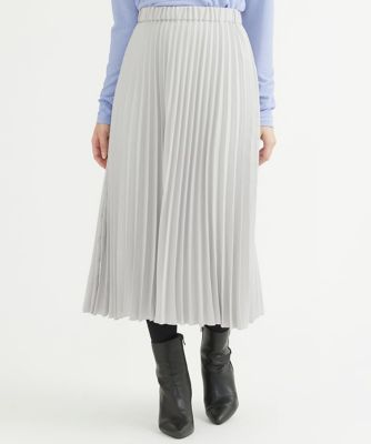 ＜MK MICHEL KLEIN（Women/小さいサイズ）＞【小さいサイズ】ウーリッシュプリーツスカート／洗える