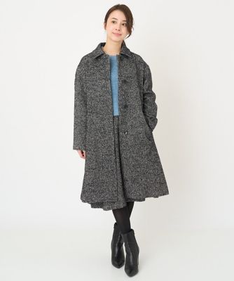 【小さいサイズ】ループツイードヘリンボーンフレアースカート