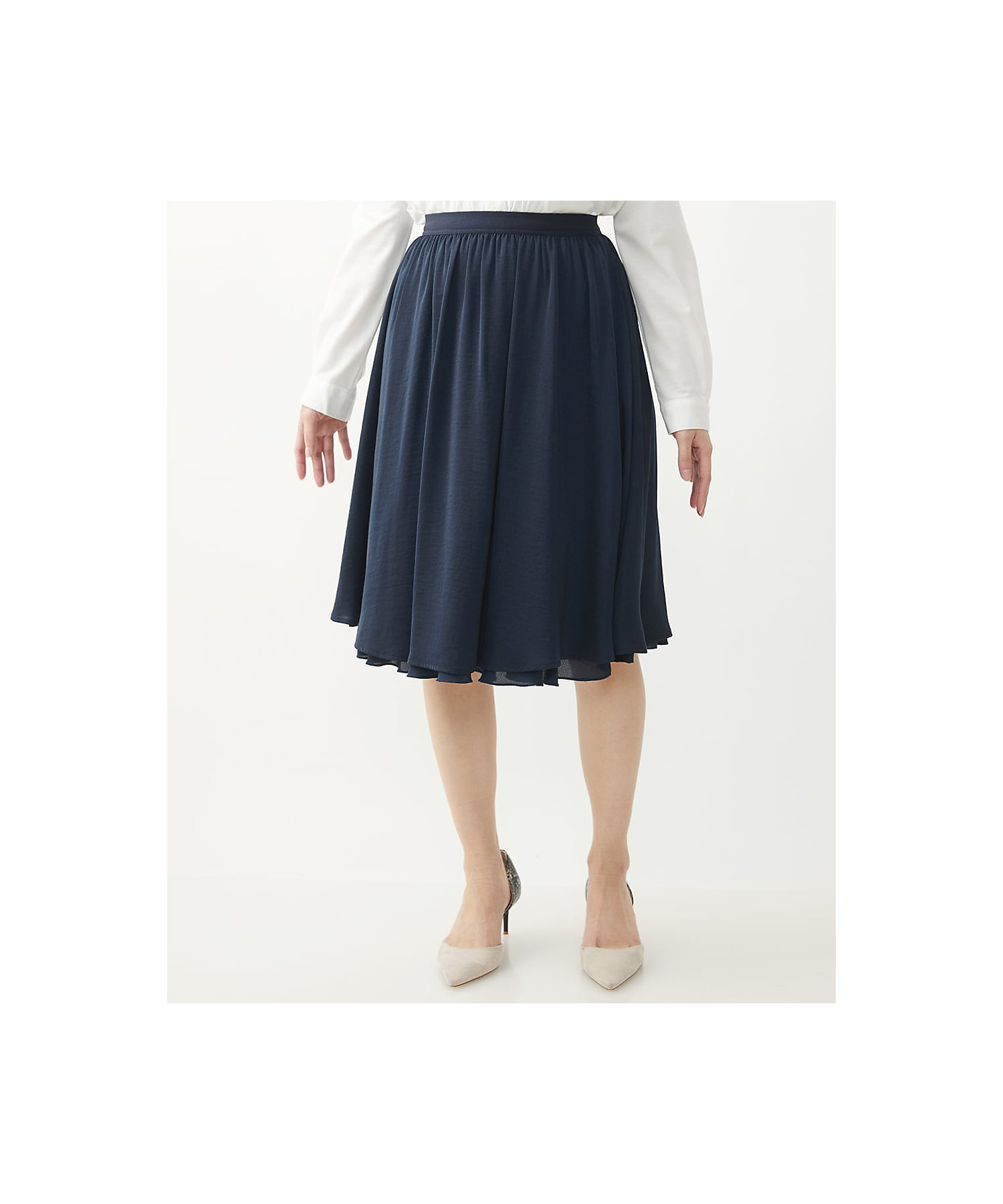 小さいサイズ】リバーシブルシフォンプリーツスカート/洗える 小さいサイズ】リバーシブルシフォンプリーツスカート/洗える