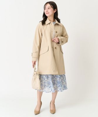 【小さいサイズ】花柄シフォンスカート／丈の長さが選べる／洗える