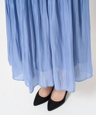 MK ミッシェルクラン（MK MICHEL  ）/【小さいサイズ】シャイニーサテンスカート/洗える 小さいサイズ】シャイニーサテンスカート／洗える | MK MICHEL KLEIN