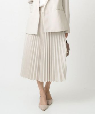 ＜MK MICHEL KLEIN（Women/小さいサイズ）＞【小さいサイズ】プリーツデザインスカート／洗える