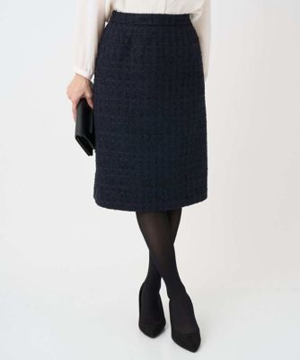 小さいサイズ】ファンシーツイードスカート／セットアップ対応／洗える