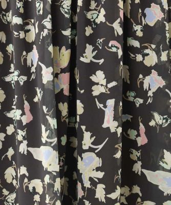 【小さいサイズ】花柄シフォンスカート／洗える