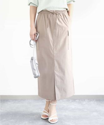 ＜MK MICHEL KLEIN（Women/小さいサイズ）＞【小さいサイズ】ドライタッチカーゴデザインスカート／撥水／洗える