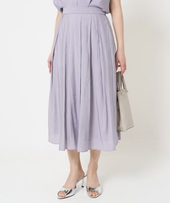 小さいサイズ】ウエストタックシアースカート／洗える | MK MICHEL