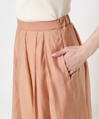 小さいサイズ】ウエストタックシアースカート／洗える | MK MICHEL