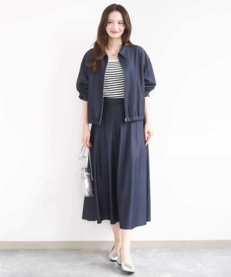 小さいサイズ】［SANAGARAシリーズ］デニムライク フレア