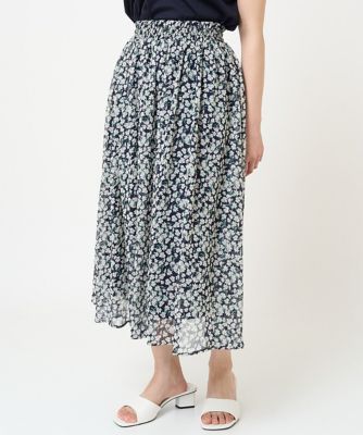 Celine セリーヌ シルク フレア プリーツ スカート シフォン 総柄 Celine セリーヌ シルク フレア プリーツ スカート シフォン 総