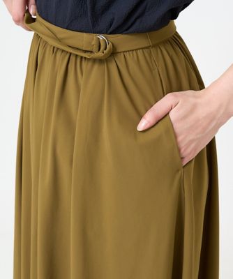 小さいサイズ】ギャザーフレアスカート／接触冷感／速乾／洗える | MK