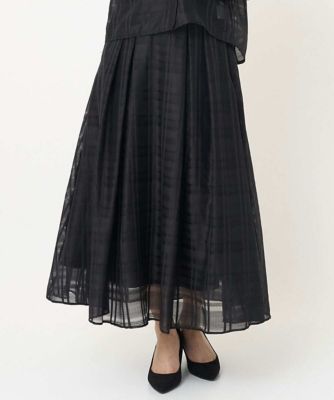 小さいサイズ】シアードビーチェックスカート／洗濯機で洗える | MK