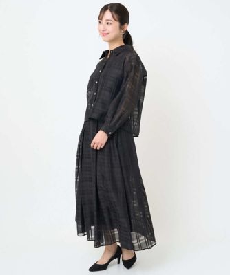 小さいサイズ】シアードビーチェックスカート／洗濯機で洗える | MK