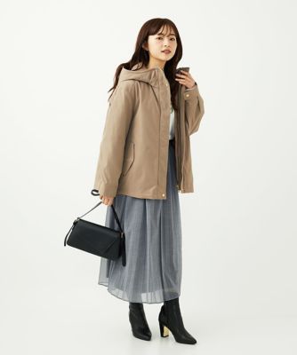 小さいサイズ】デニム調シアープリーツスカート／洗濯機で洗える | MK