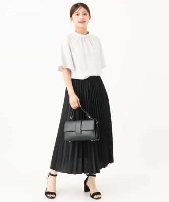 小さいサイズ】［洗える］オーガンジープリーツスカート | MK MICHEL