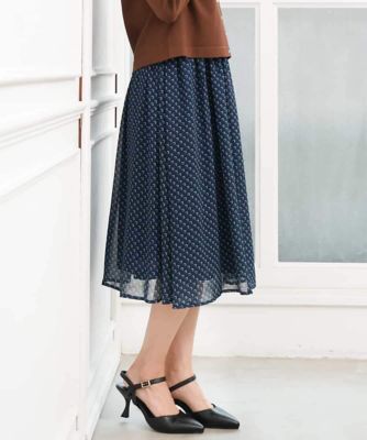 小さいサイズ】［セットアップ］［洗える］スクエア幾何柄シフォン