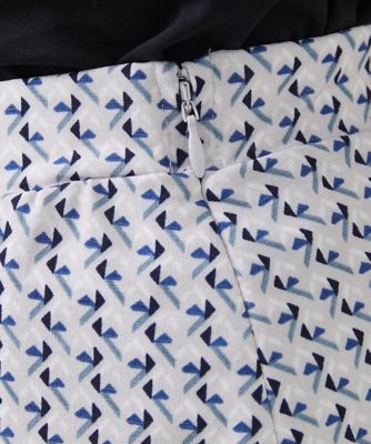 小さいサイズ】幾何柄ジャージータックフレアスカート／洗える | MK