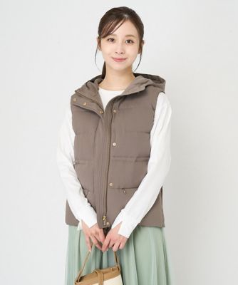 ＜MK MICHEL KLEIN（Women/小さいサイズ）＞【小さいサイズ】マイクロタフタダウンベスト