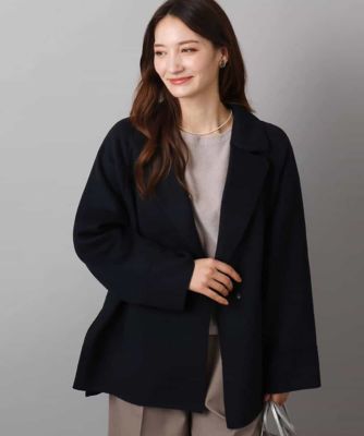 ＜MK MICHEL KLEIN（Women/小さいサイズ）＞【小さいサイズ】スムースリバー　ミドル丈コート