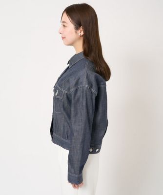 デニムライクバックシャンジャケット ベージュ 小さいサイズ】デニムライクジャケット | MK MICHEL KLEIN