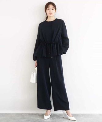 小さいサイズ】ギャザーデザイン ジップアップブルゾン／撥水／防シワ