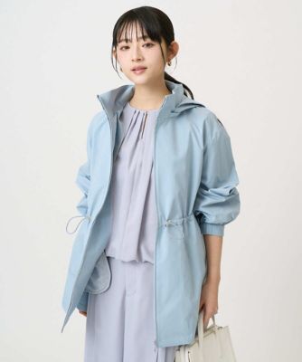 ♥️新品タグ付き♥️MICALLE MICALLE 2way配色ロングブルゾン 小さいサイズ】タフタノーカラーロングコート／洗える | MK MICHEL