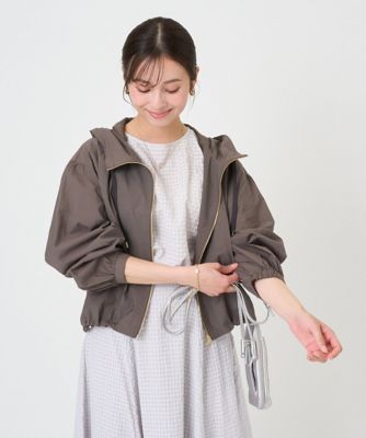 小さいサイズ】［洗える］フーデットライトブルゾン | MK MICHEL KLEIN