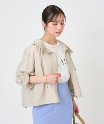 小さいサイズ】［洗える］フーデットライトブルゾン | MK MICHEL KLEIN