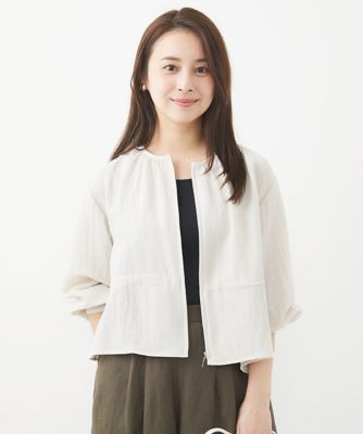 【極美品】MAISON SPECIAL ボリュームスリーブショートシャツ MAISON SPECIAL ブラウス シャツ Sheer Short Length Shirt