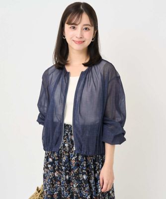 MK ミッシェルクラン（MK MICHEL  ）/【小さいサイズ】デニム調シアーブルゾン/洗濯機で洗える 小さいサイズ】デニム調シアーブルゾン／洗濯機で洗える | MK MICHEL