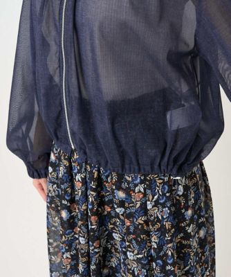 小さいサイズ】デニム調シアーブルゾン／洗濯機で洗える | MK MICHEL