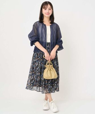 MK ミッシェルクラン（MK MICHEL  ）/【小さいサイズ】デニム調シアーブルゾン/洗濯機で洗える 小さいサイズ】デニム調シアーブルゾン／洗濯機で洗える | MK MICHEL