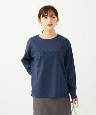 小さいサイズ】刺繍ロゴデザイン コットンロンT／洗える | MK MICHEL